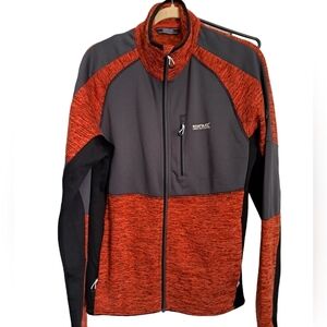 Men's REGATTA zip front sweater jacket hiking biking trail outdoors running Sz M